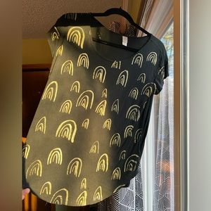 Locally Made Black and Gold Rainbow Tee